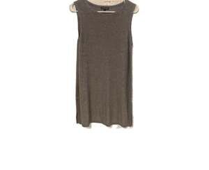 Eileen Fisher Sleeveless Tunic Tank in Tencel Lyocell and Merino Wool Blend